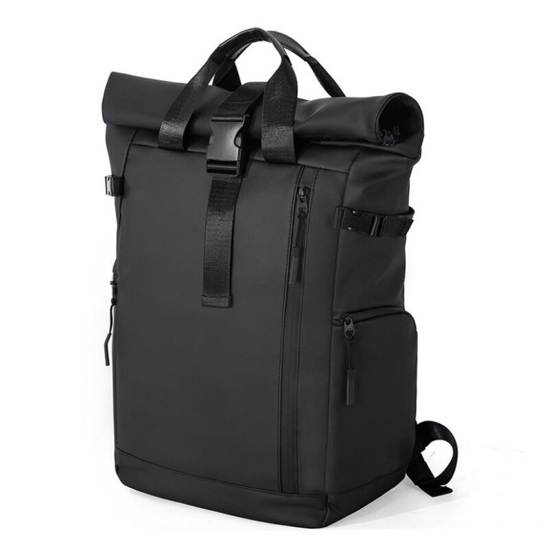 Plecak miejski roll-top HUMMER 18L Wodoodporny Czarny